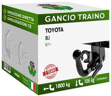 Gancio Orizzontale Estraibile Toyota BJ 70 - 71 - 73 Dal 87 Centralina 13P