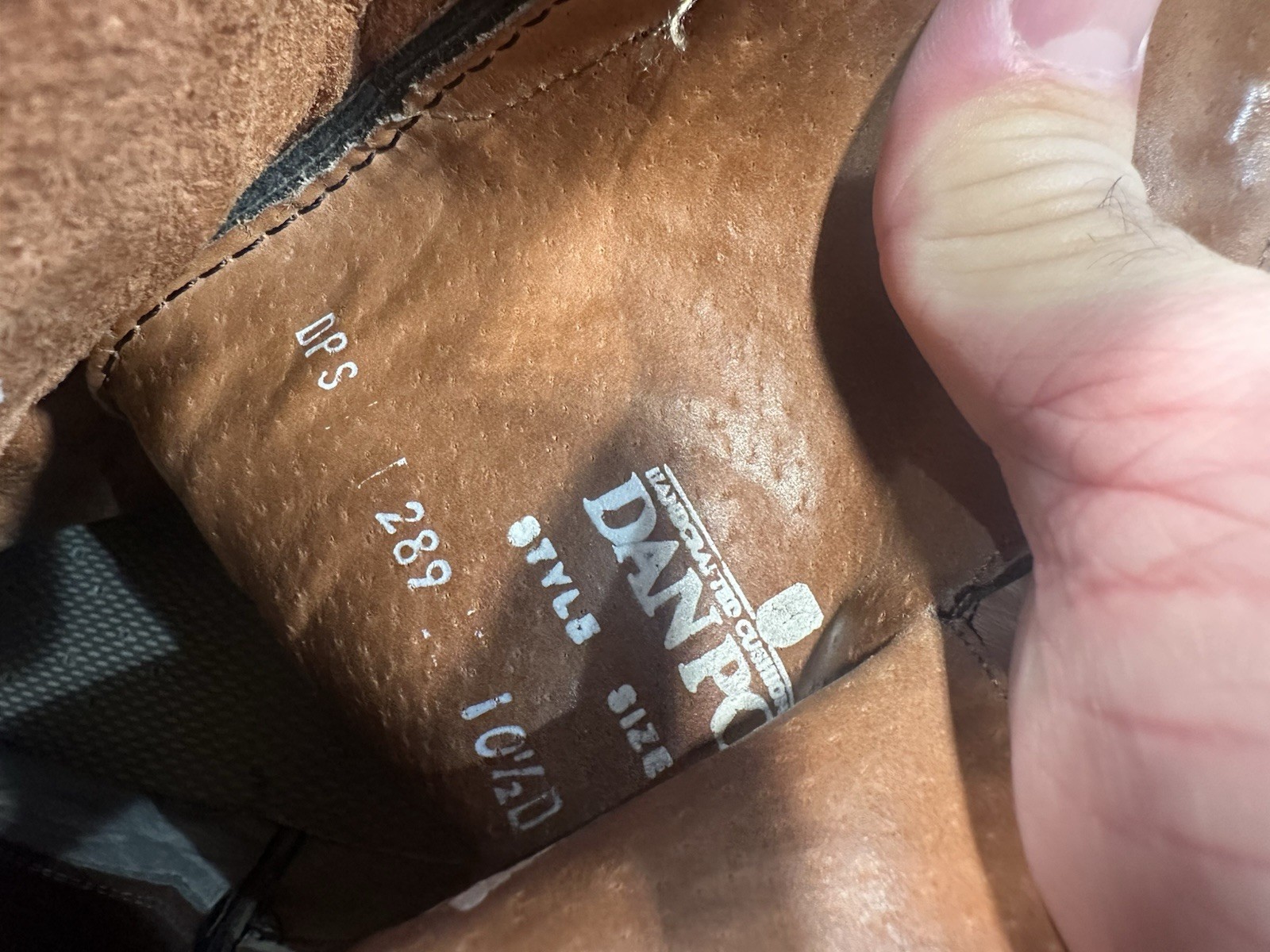 Men’s Dan Post Black Python Cowboy Boots Size 10.5 - image 10