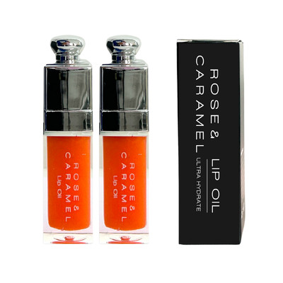 2 x Rose & Caramel Lip Oil 7.5ml - Passionfruit