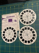 View-Master COLO-1-2-3, Colorado Centennial Vintage 1956, 3 Reel Set Booklet 1N