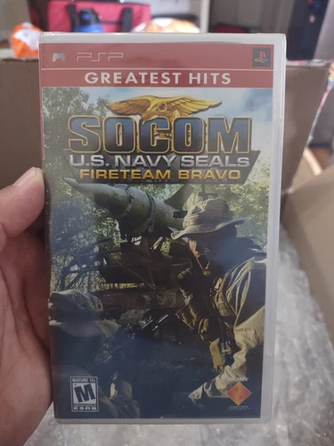 New Sealed Socom US Navy Seals Fireteam Bravo (Sony PSP, 2005) Greatest Hits