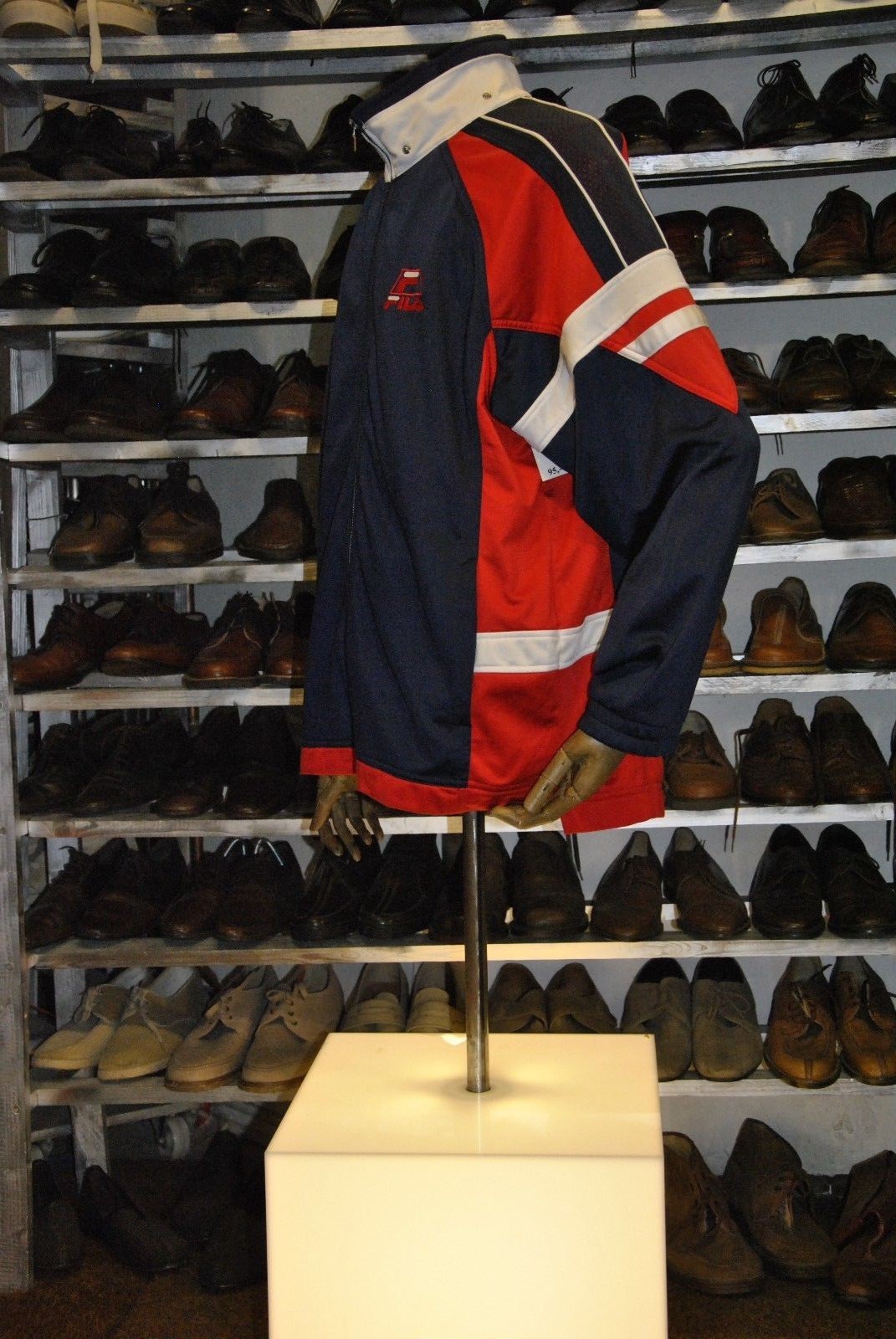 FILA Giacca Uomo Sportiva 90er Tracktop Felpa per Allenamento Vero Vintage