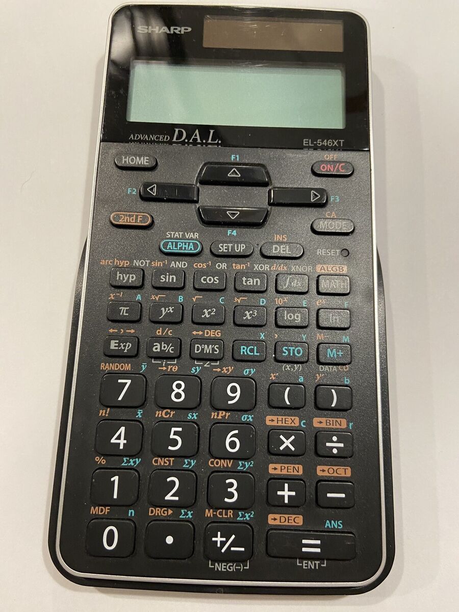 Sharp EL-546XT scientific calculator advanced D.A.L. With Sharp EL-546XT scientific calculator advanced D.A.L. With