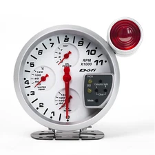 5'' 4IN1 49 COLOR TACHOMETER METER W/SHIFT LIGHT WATER OIL TEMP OIL PRESS GAUGE