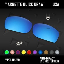 Anti Scratch Polarized Replacement Lenses for-Arnette Quick Draw Options