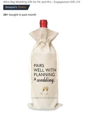 Beige Wine Bottle Bag, Unbranded, Gift Bag, 750ml, Beige