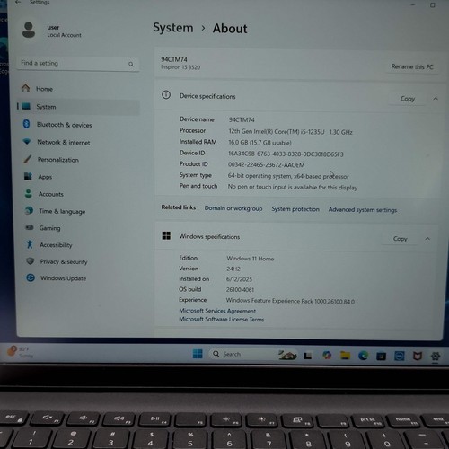 Dell Inspiron 15 3520 15.6" i5-1235U 1.3GHz 16GB RAM 512GB SSD - Picture 3 of 9