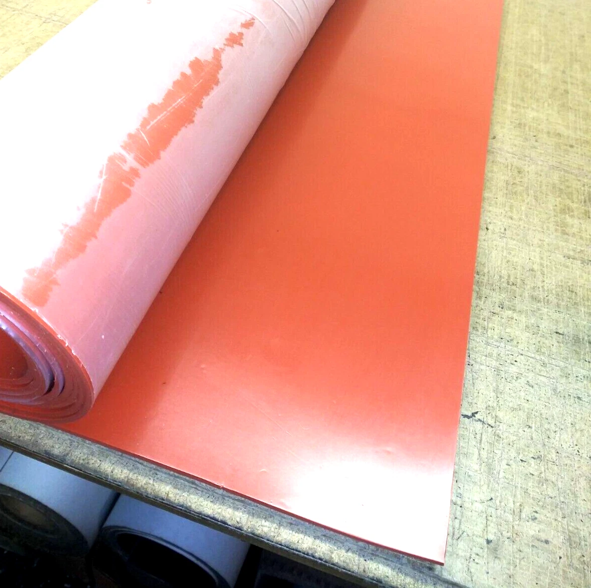 Foglio Di Gomma Silicone 1/4 Di Pollice – 55 Duro Shore A, 12x12 Pollici, Arancione, Spedizione Inclusa