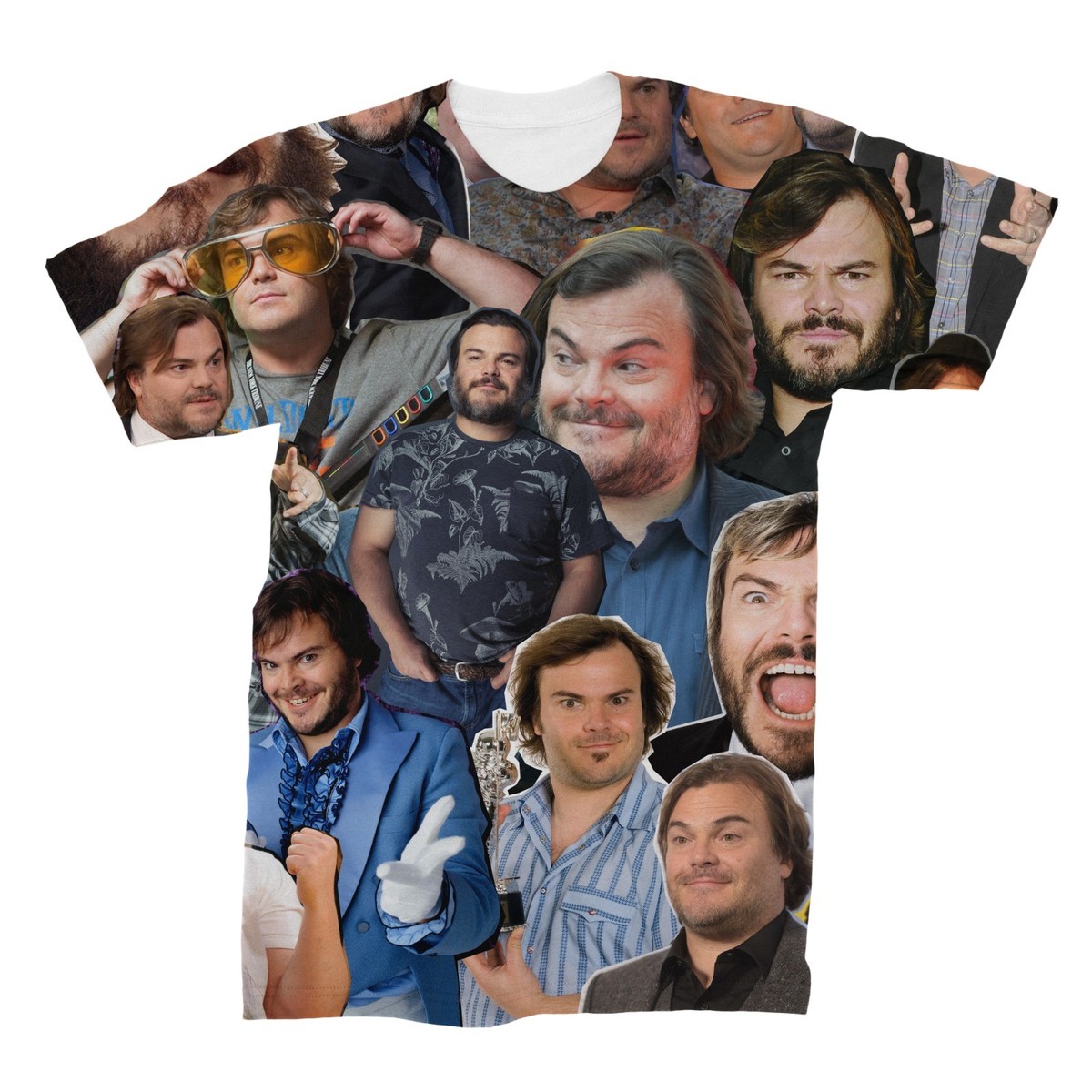 Jack Black Photo Collage T-Shirt | eBay