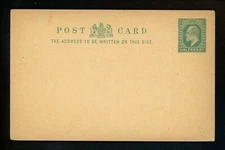 Postal Stationery Great Britain H&G #29 postal card 1902 Pre-printed Vintage 