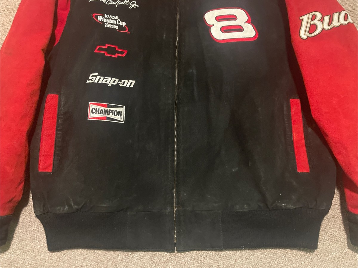 Vintage 90s Large Wilson Leather Chase NASCAR Dale Earnhardt Jr