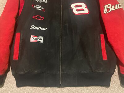 Vintage 90s Large Wilson Leather Chase NASCAR Dale Earnhardt Jr