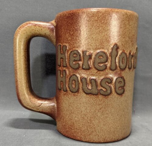 Hereford House Kansas City MO Restaurant Ware Coffee Mug Cup Stoneware EUC - Afbeelding 1 van 6