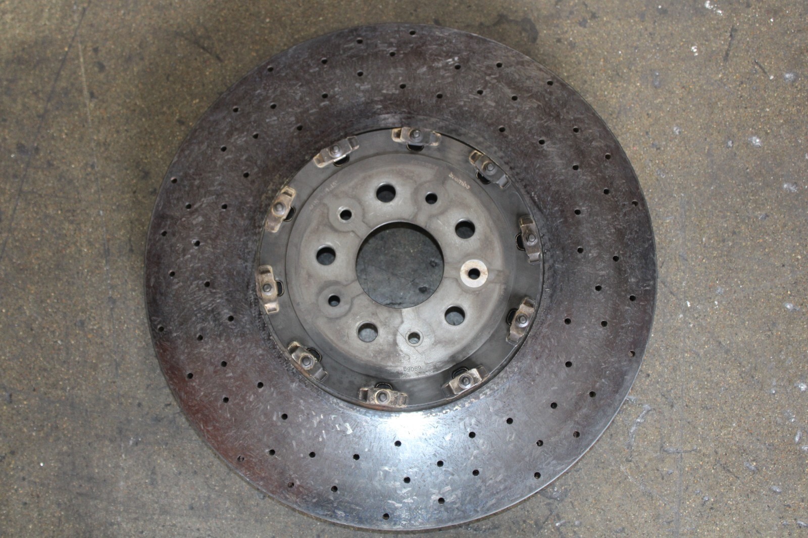 Ferrari GTC4 Lusso, FF, Front CCM Brake Rotor, Chipped, Used, P/N 315457