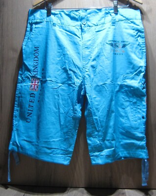 MEN'S BLUE SHORTS GEOGRAPHICAL NORWAY SIZE 2XL VGC