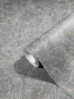 Vliestapete Novamur 82266 Grau Metallic Putzoptik Struktur Ivy (4,55€/1Qm)