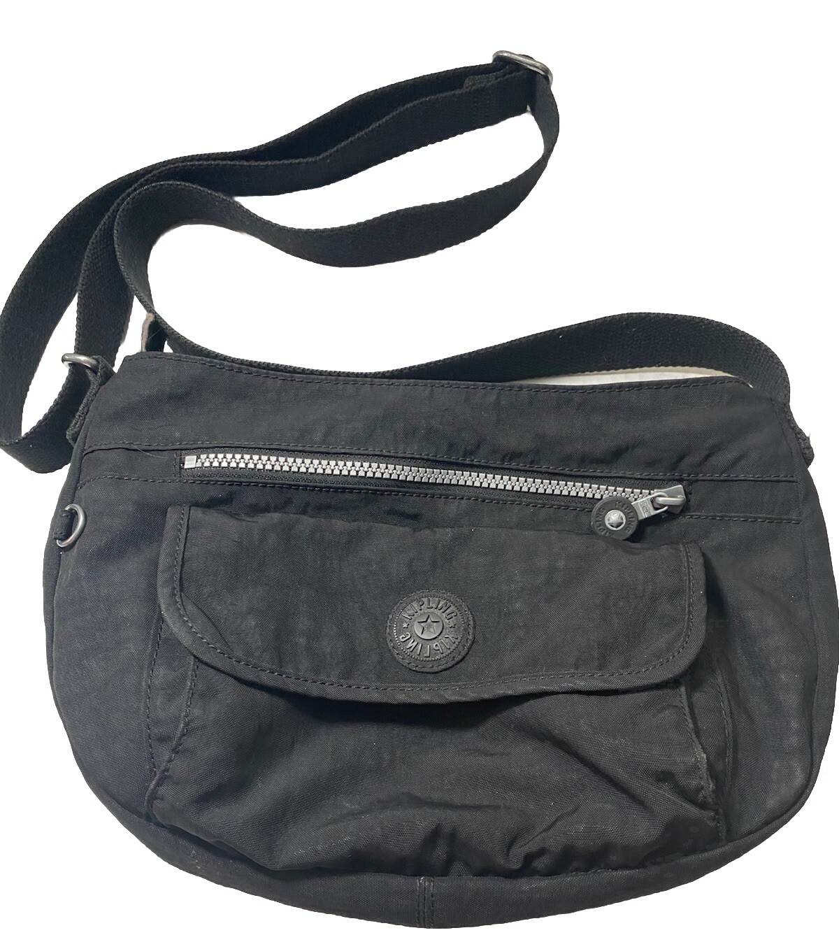 Kipling Black Medium Polyamide Syro Crossbody Tra… - image 1