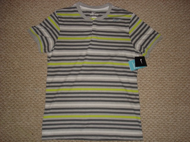 Nike Dri-fit Touch Stripe Henley Tennis 