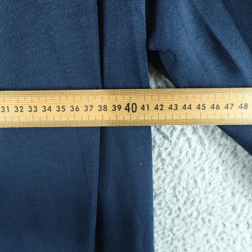 COS Womens Dress Small Blue Shift Short Cowl Neck Pockets Knit Corporate Career - Picture 5 of 8