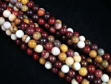 Mookaite 6mm Round Gemstone Beads 38cm Strand DIY Jewelry