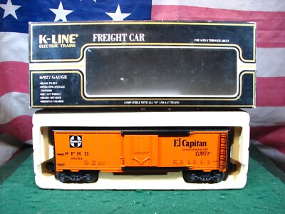 K-Line K645-1052 ATSF SF Santa Fe ''El Capitan'' O Gauge Reefer Map Car # 38054