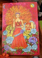 Greeting Card Envelope LEO Fire Element Blank Star Sign Zodiac Astrology