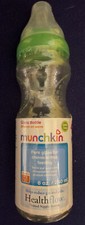 Munchkin Mighty Grip 8oz Glass Bottles BPA free, Green NEW 