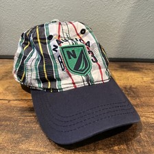 Nautica Kids Strapback Hat Adjustable Tartan Plaid Polyester Blend