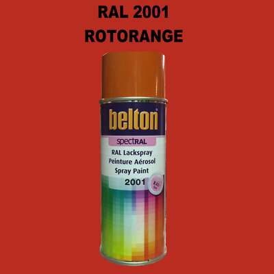 Belton Kwasny Spraydose 400ml glänzend schnelltrocknend RAL 2001 Rotorange