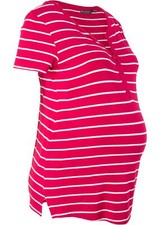 Umstandsshirt Stillshirt Gr. 40/42 Granatrot Damen-Shirt Bluse Top Oberteil Neu