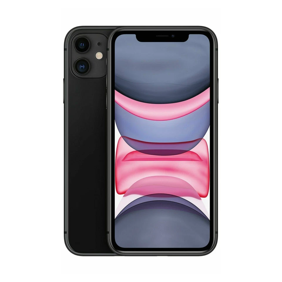 Teléfono inteligente Apple iPhone 11 completamente desbloqueado 64 GB 128 GB bueno Foto 3 de 4