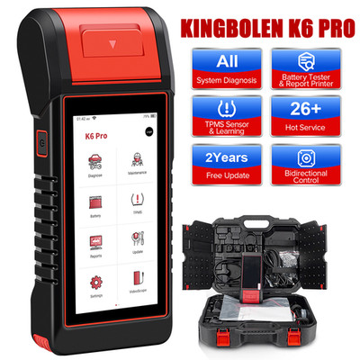2026 KINGBOLEN K6 PRO Profi KFZ OBD2 Diagnosegerät Scanner TPMS EPB CANFD DoIP