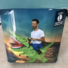 Inflatable T-Rex Ride On Costume Adult Dinosaur Halloween Cosplay Party Outfit