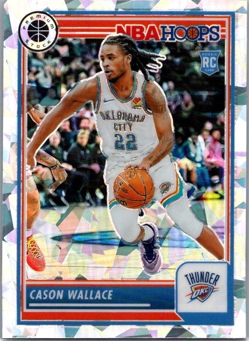 2023-24 Panini Nba Hoops Premium Stock - Cason Wallace #76 Ice Prizm (RC)