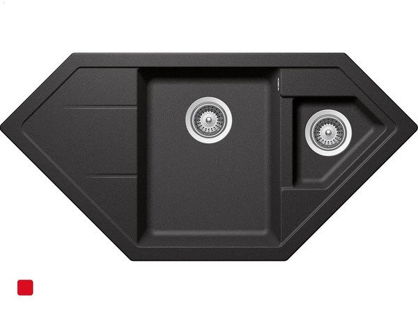 Schock Signus C-150 A Stone Granit-SpüLe EinbauspüLe Grau EckspüLe KüChenspüLe-image