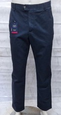 CHARLES TYRWHITT Mens Cotton Navy Slim Fit Ultimate Non-Iron Chino Trousers
