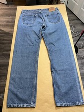Vtg 90s Levi's 501xx Jeans 38x34 Made in USA Button Fly Blue Med Wash Whiskering