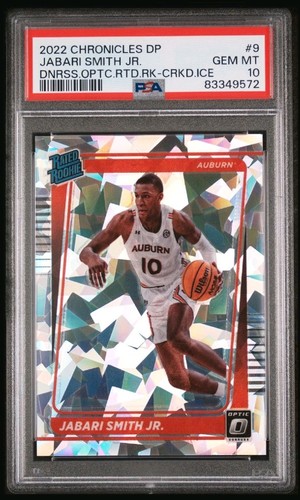 Jabari Smith Jr. [Cracked Ice] #9 2022 Panini Chronicles Draft Picks card