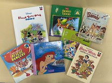 Disney Children’s Book Lot of 7 Bambi Snow White Little Mermaid Robin Hood Alice