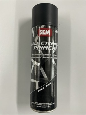 SEM Black Self Etching Primer Aerosol Paint 39673