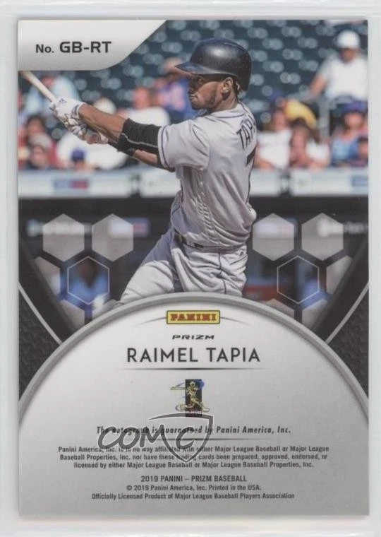 2019 Panini Prizm Game Ball Graphs Raimel Tapia #GB-RT Auto - Image 2 of 2