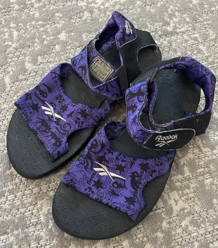 Sandali vintage Reebok viola nero scarpe acqua outdoor taglia 11 vintage anni 90