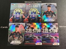 2025 Topps Chrome Formula 1 F1 Oliver Bearman RC Helmet Speed Refractor lotx6