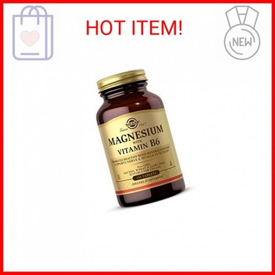 Solgar Magnesium with Vitamin B6, 250 Tablets - Promote Healthy Bone Mineralizat