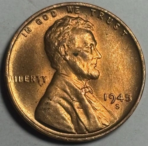 1945-S Lincoln Wheat Cent — photo from another recent sale