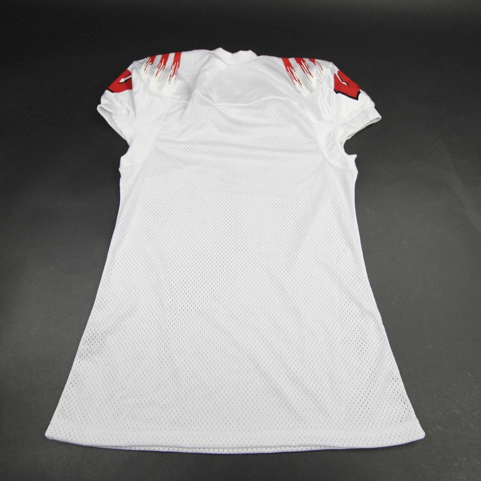 Wisconsin Badgers adidas Practice Jersey - Football Men's White/Red Used - Image 2 of 4