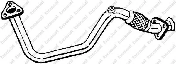 BOSAL 753-297 Tubo de escape para VW GOLF III (1H1) GOLF III Variant (1H5) - Imagen 2 de 4
