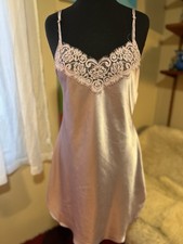 VTG 90s Private Luxuries Shiny Satin Nightgown Lingerie Dress Lilac Purple M