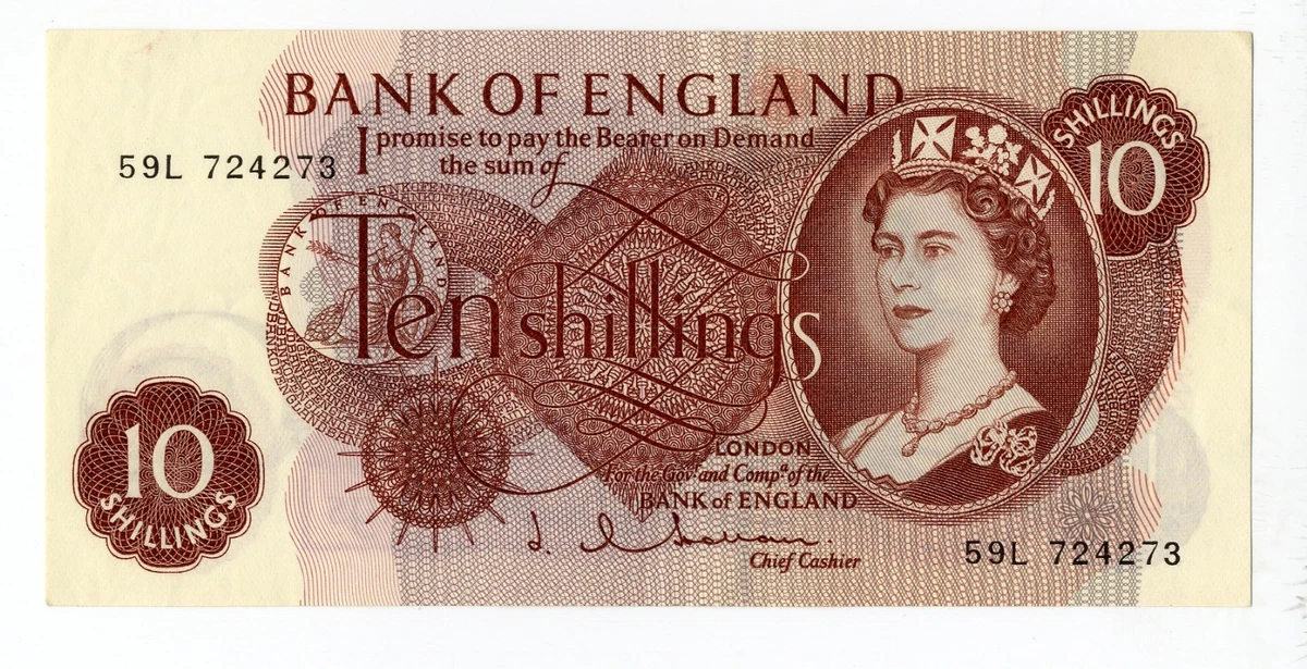 UK Paper Money 10 Shilling Note for sale | eBay