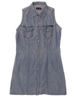 Kocca Damen ärmelloses Jeanskleid UK 12 mittelblau CF09